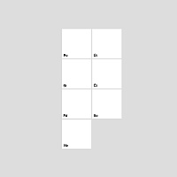 Bílý samolepicí kalendář na zeď pro psaní fixou - ukázka alternativního rozložení | Tabulový kalendář - bílý (t19-02)