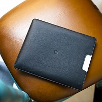 Černý kožený obal na iPad | Kožený obal na iPad černý