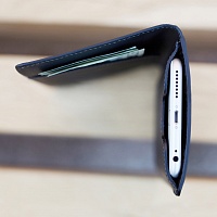 Černá peněženka s pouzdrem na iPhone 6 Plus/6S Plus | Peněženka s pouzdrem na iPhone 6+/6S+