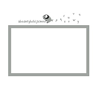 Bílá nalepovací tabule do chlapeckého pokoje detail 074 | Bílá nalepovací tabule piraňa (t14)