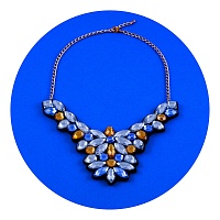 Masivní náhrdelník - Královsky modrá | Náhrdelník - Královsky modrý