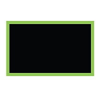 Samolepicí tabule na zeď s rámečkem černá detail 063 | Černá nalepovací tabule s rámečkem (t17)