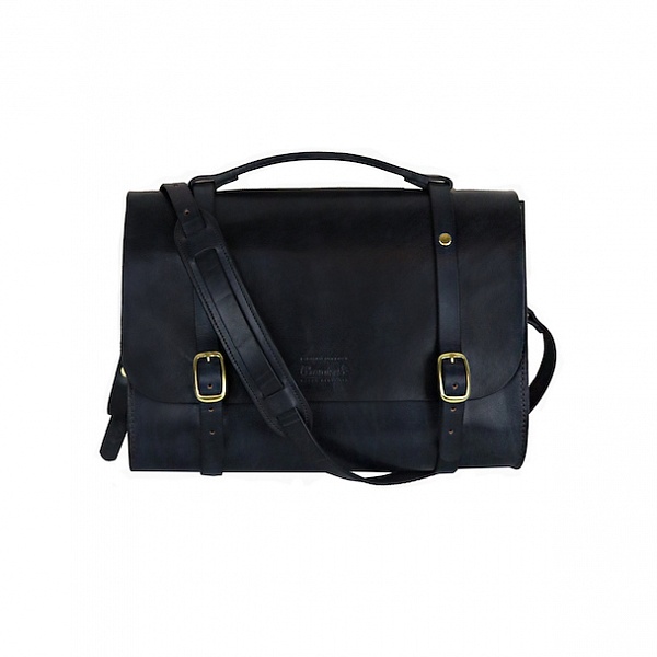 Leather Briefcase - černá | Promise Clothing